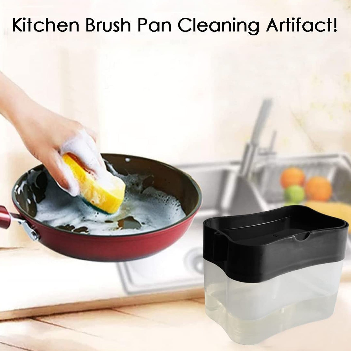 2 In 1 Soap Dispenser For Dishwasher Liquid Holder Liquid Dispenser Through Pump (1 Pc) - Happy Price - Image 7