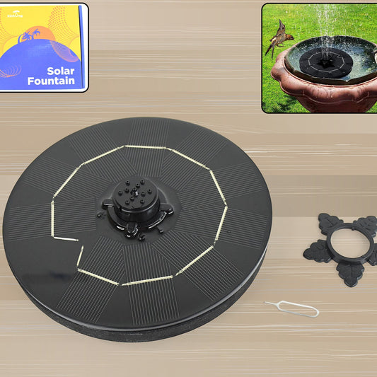 Fast Fountain By Pocket Hose - Solar-powered - Instantly Adds A Water Feature Virtually Anywhere - 5 Spray Modes - No Installation Or Batteries Required - Great For Bird Baths Pools Pond  More (1 Pc) - Happy Price - Image 1