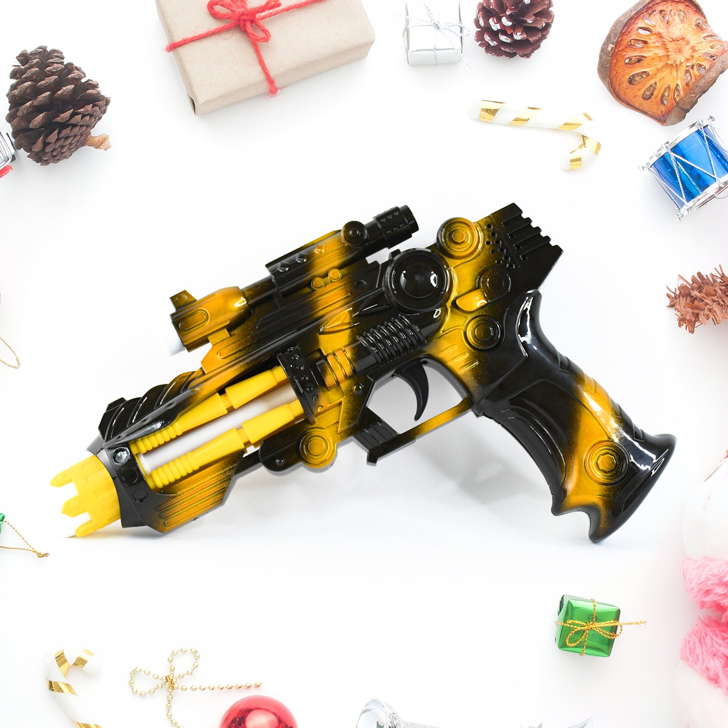 Ttg Led Laser Gun Toy  Battery Operated Space Blaster With Flashing Lights  Sound (1 Set) - Happy Price - Image 3