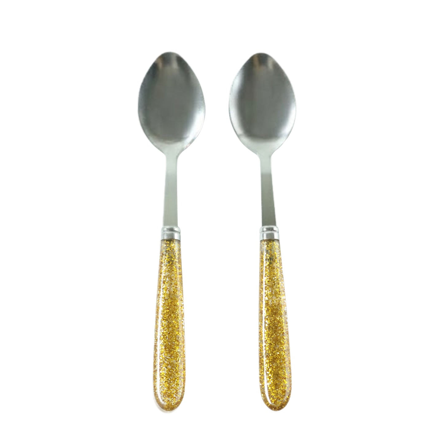 Set of 2 Stainless Steel Dining Spoons with Decorative Handles - Happy Price - Image 4