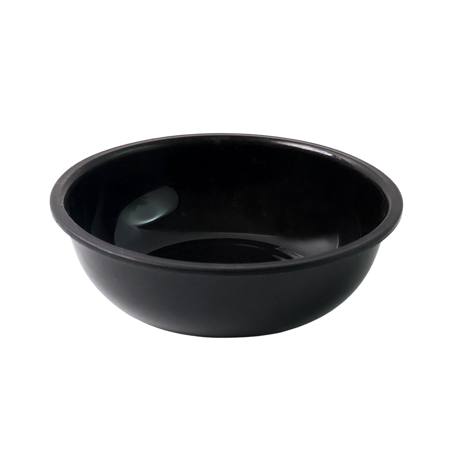 Plastic Serving Bowl 6 Inch Black Round Deep - 1 Pc - Happy Price - Image 2