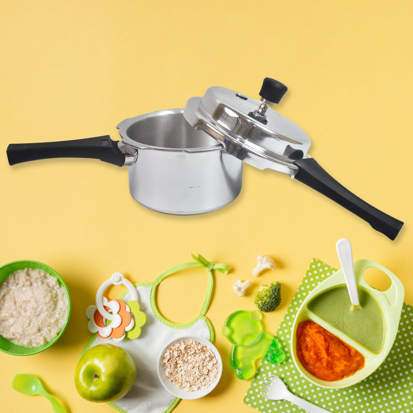 Aluminium Rays Pearl Pressure Cookers With Outer Lid (2.5 Litres) - Happy Price - Image 5