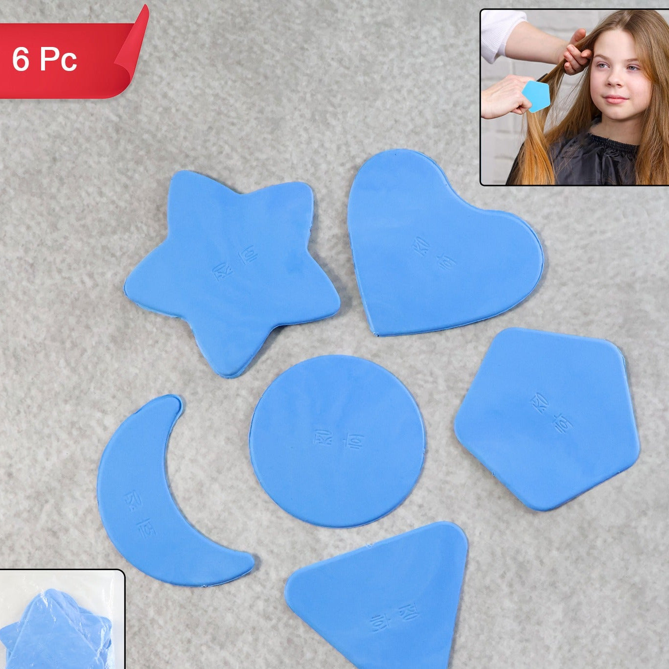 6-in-1 Hair Design Stencil Set for Trimmers & Clippers - Happy Price - Image 1