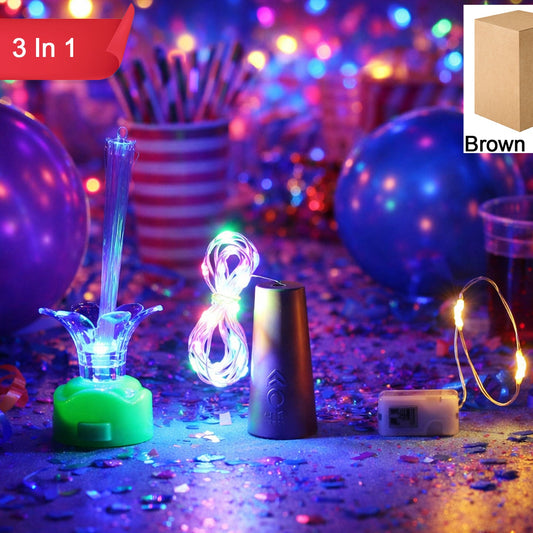3-in-1 LED Decorative Light Set for Parties & Festivals - Happy Price - Image 1