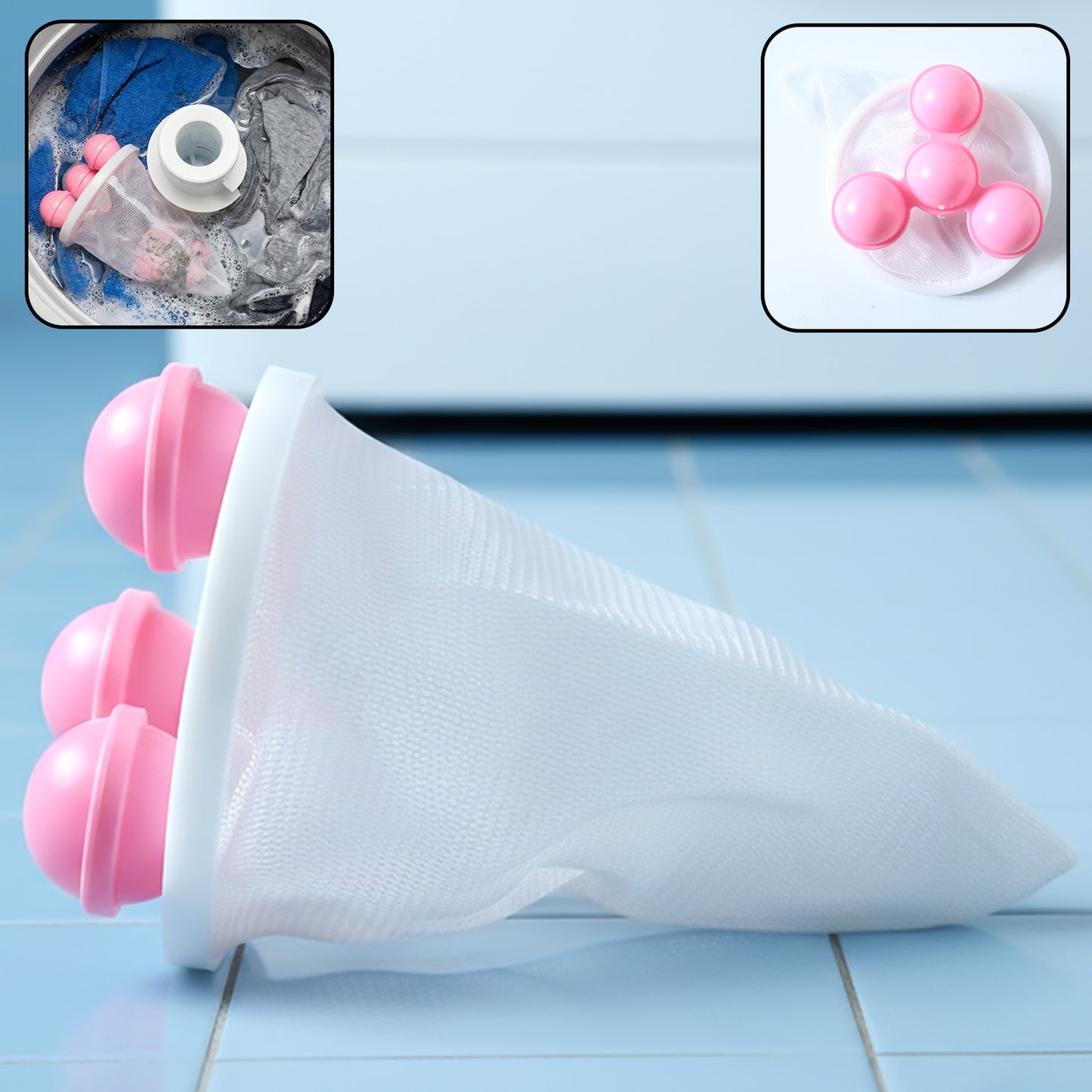 Reusable Washing Machine Lint Catcher Bag (1 Pc) - Happy Price - Image 2