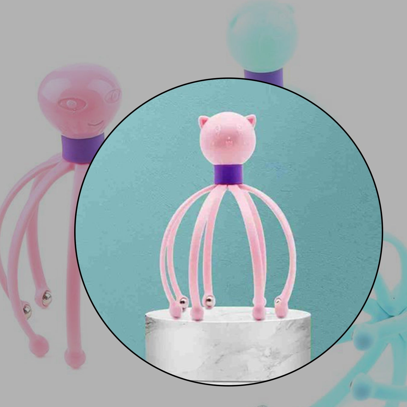 Octopus Stress Relief Therapeutic  Scalp Massager - Happy Price - Image 1