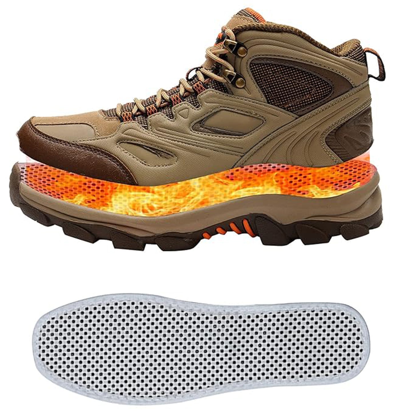 Massage Magnetic Self Heating Insole Shoe Heating Insole For Women Men - Unisex Warm Insole - Thermal Insoles - Tourmaline Self Heating Shoe Inserts - Warm Shoe Pad (1 Pair) - Happy Price - Image 6