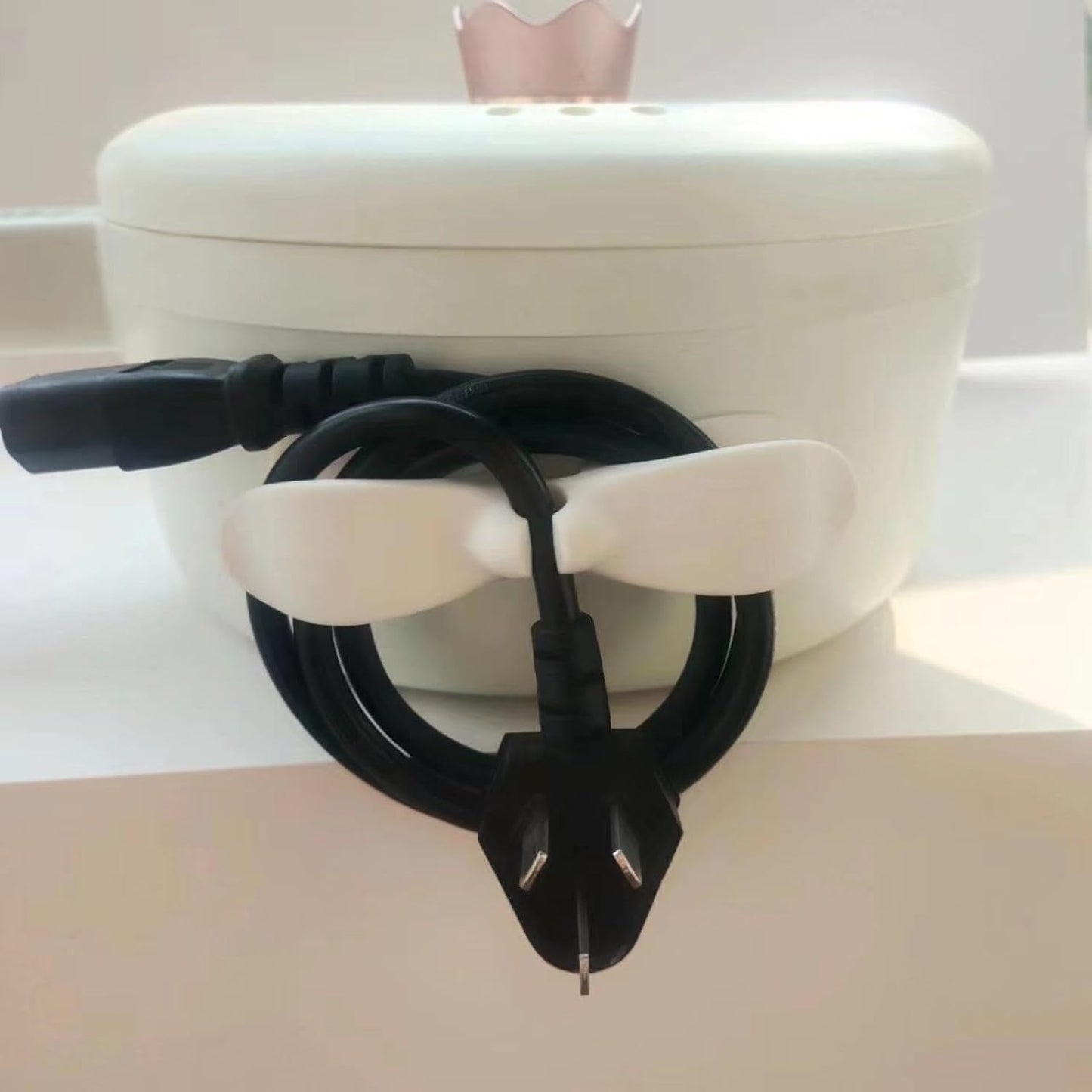 12657 Power Plug Holder Organizer For Appliances Tidy Cord Winder Cable Organizer Self Adhesive Wire Wrap Holder For Coffee Maker Pressure Cooker Etc (1 Pc  8x3 Cm) - Happy Price - Image 6