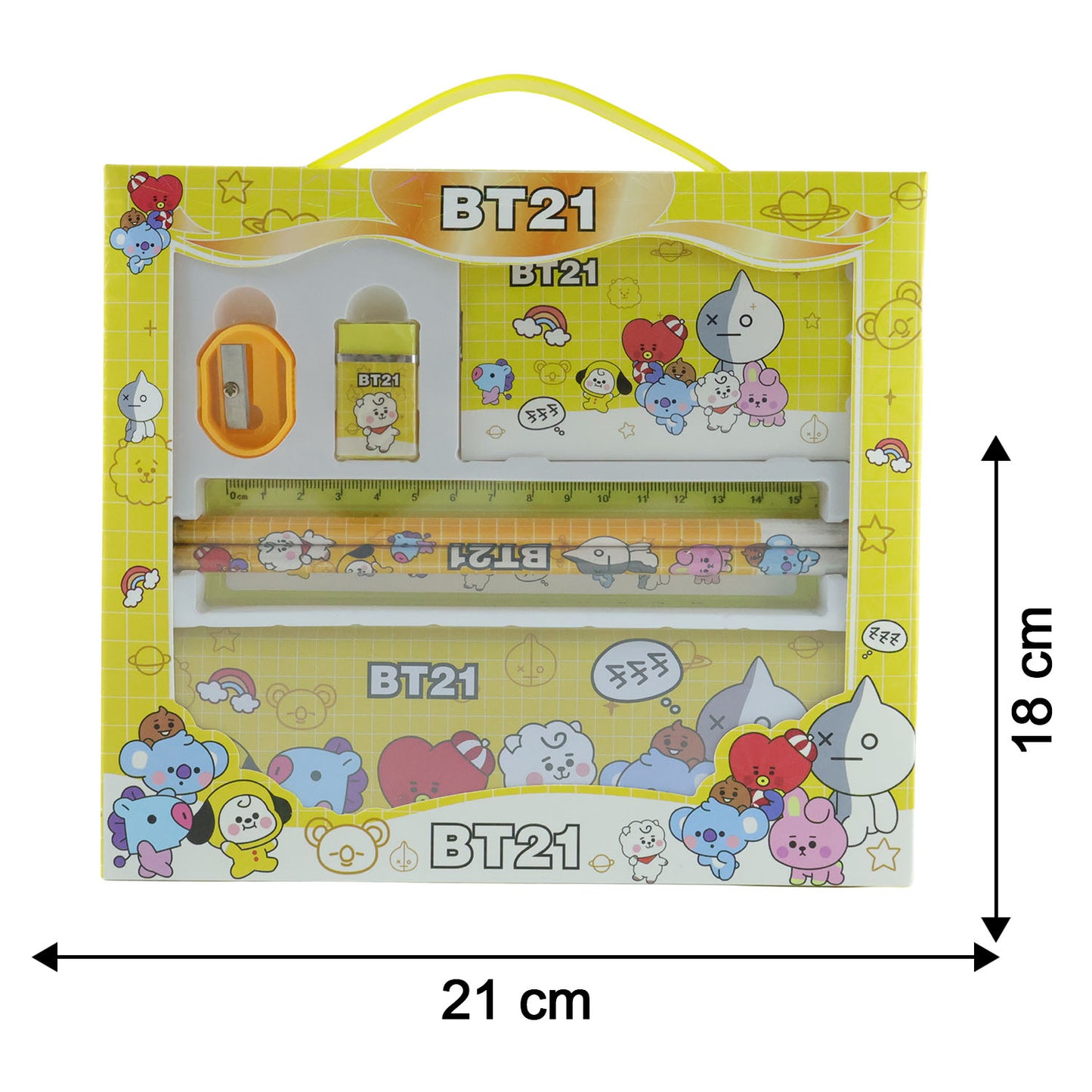 Cartoon Printed Pencil Box Stationery Set for Kids - 1 Set - Happy Price - Image 5