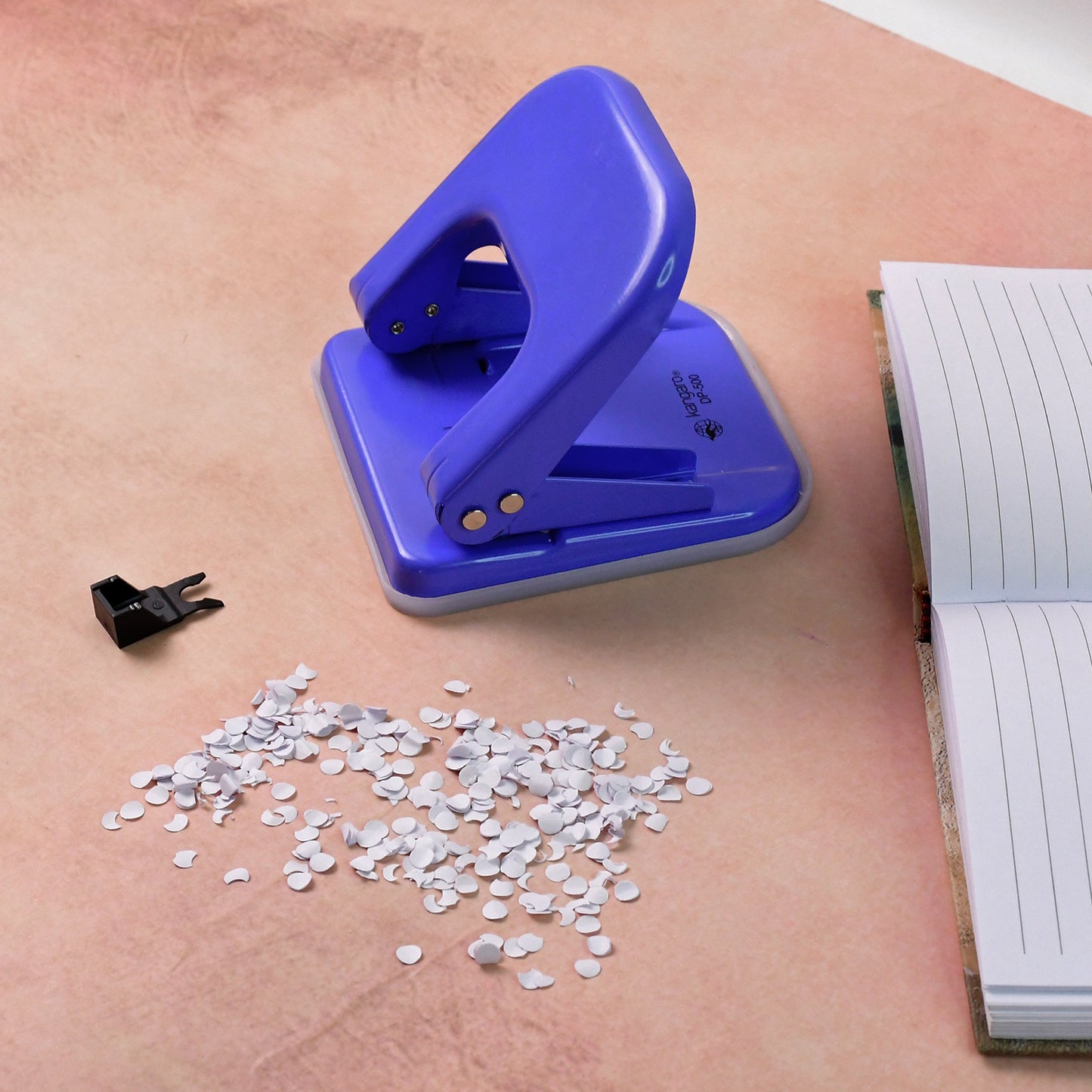 Heavy Duty Two-Hole Punch Machine with Metal Base - Up to 22 Sheets - Happy Price - Image 5