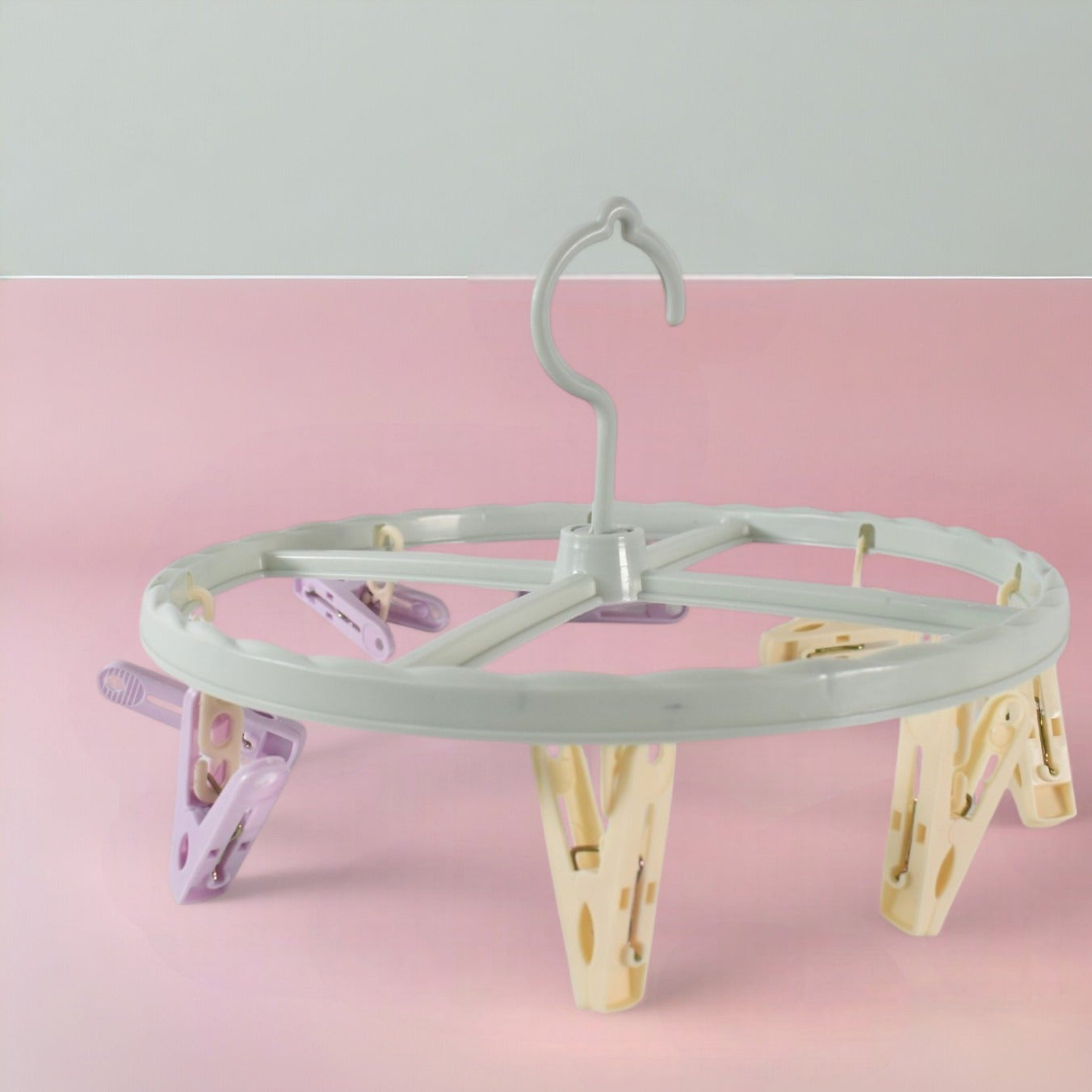 8-Clip Clothes Drying Hanger for Small Laundry Items - Happy Price - Image 1