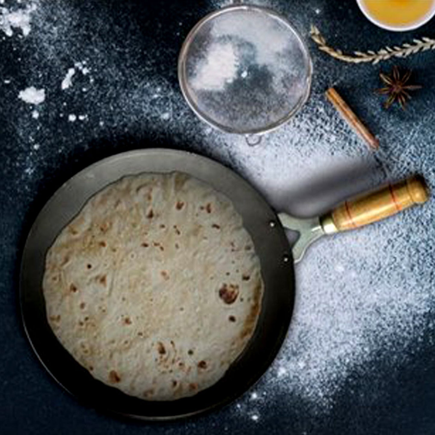 Wooden Handle Roti Tawa Used In All Household And Kitchen Purposes For Making Rotis And Parathas Etc. - Happy Price - Image 7