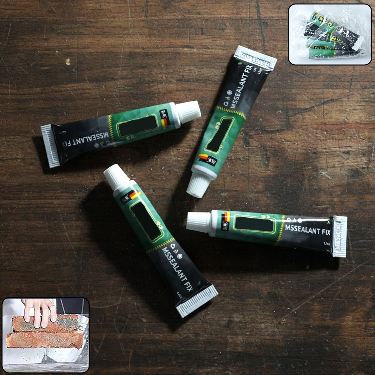 4-Pack Instant Sealant Repair Adhesive Tubes (12 ML Each) - Happy Price - Image 2