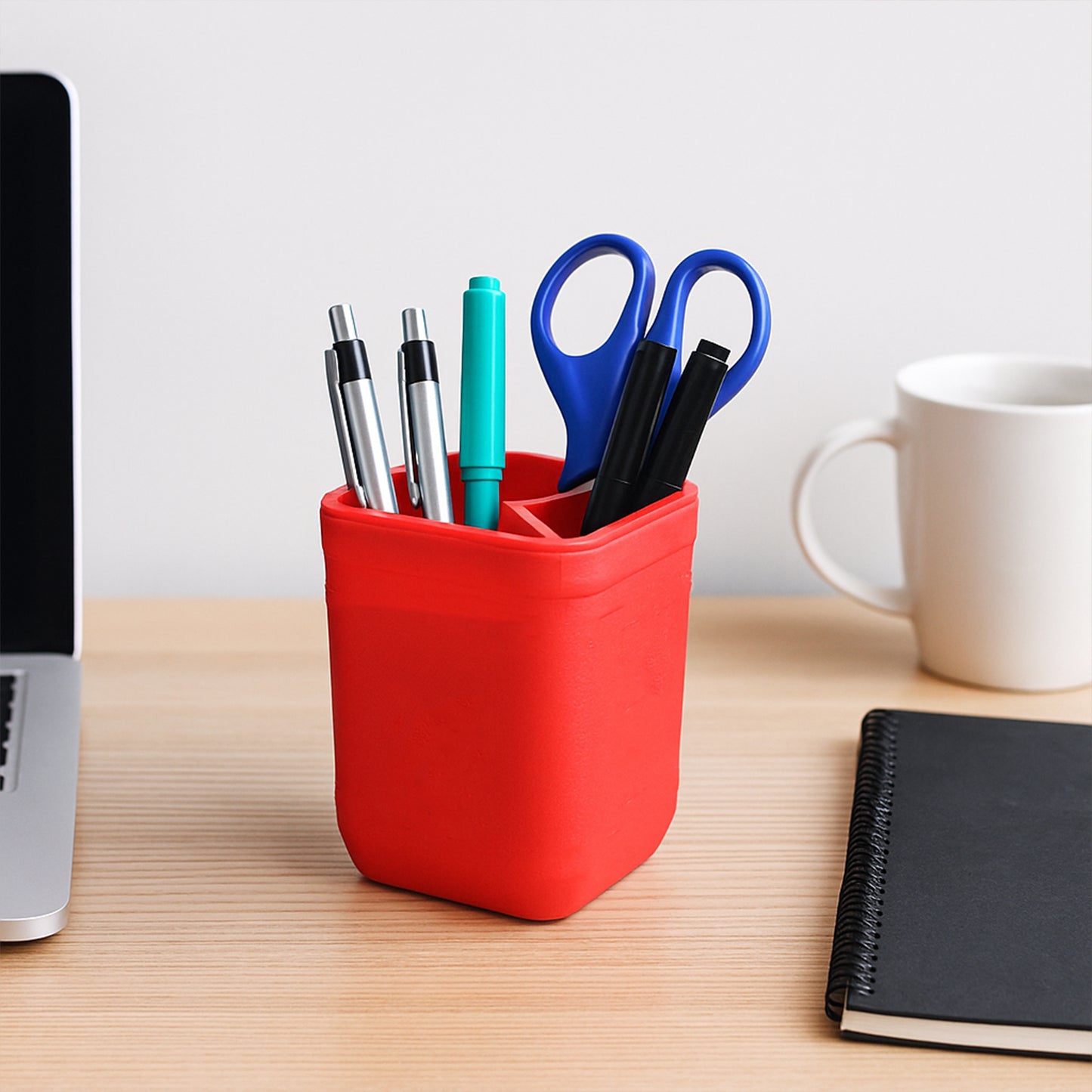 Officemate Tri-Section Desk Organizer for Pens & Stationery - 1 Pc - Happy Price - Image 3