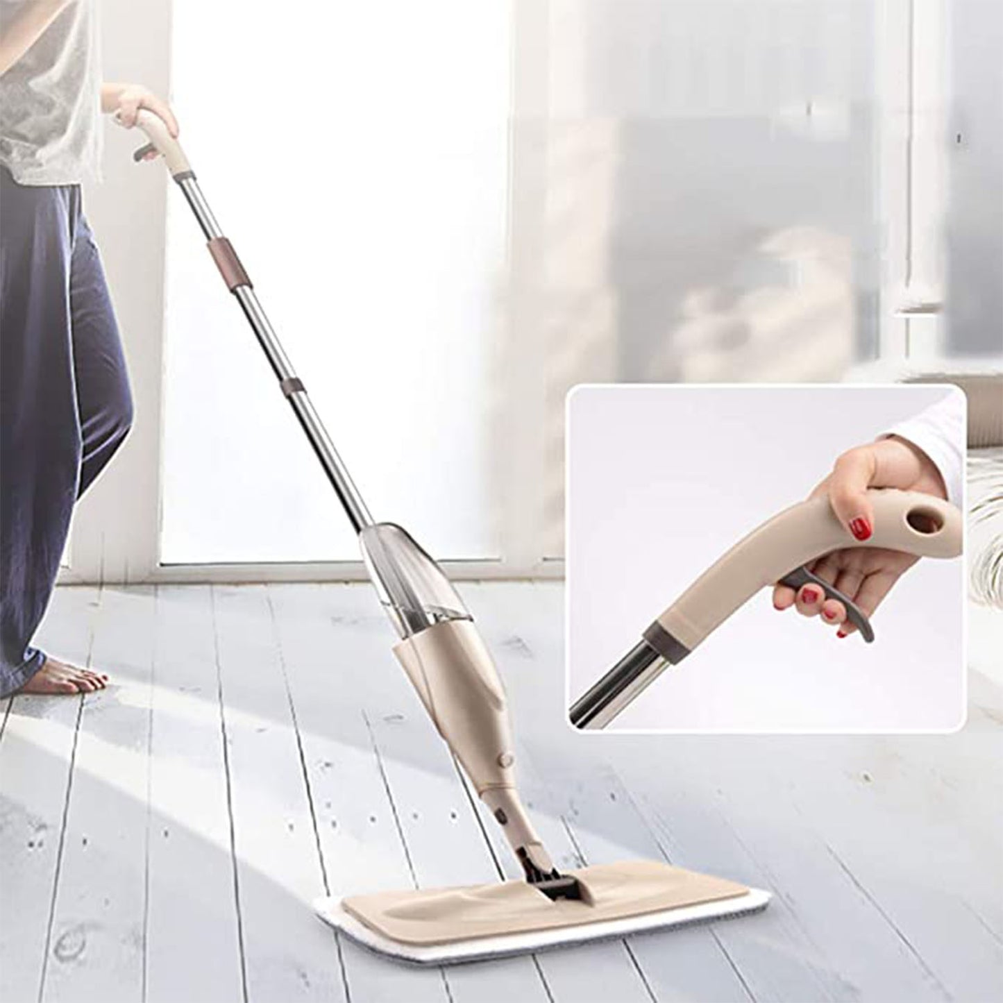 Floor Cleaning Spray Mop With Removable Washable Cleaning Pad - Happy Price - Image 2