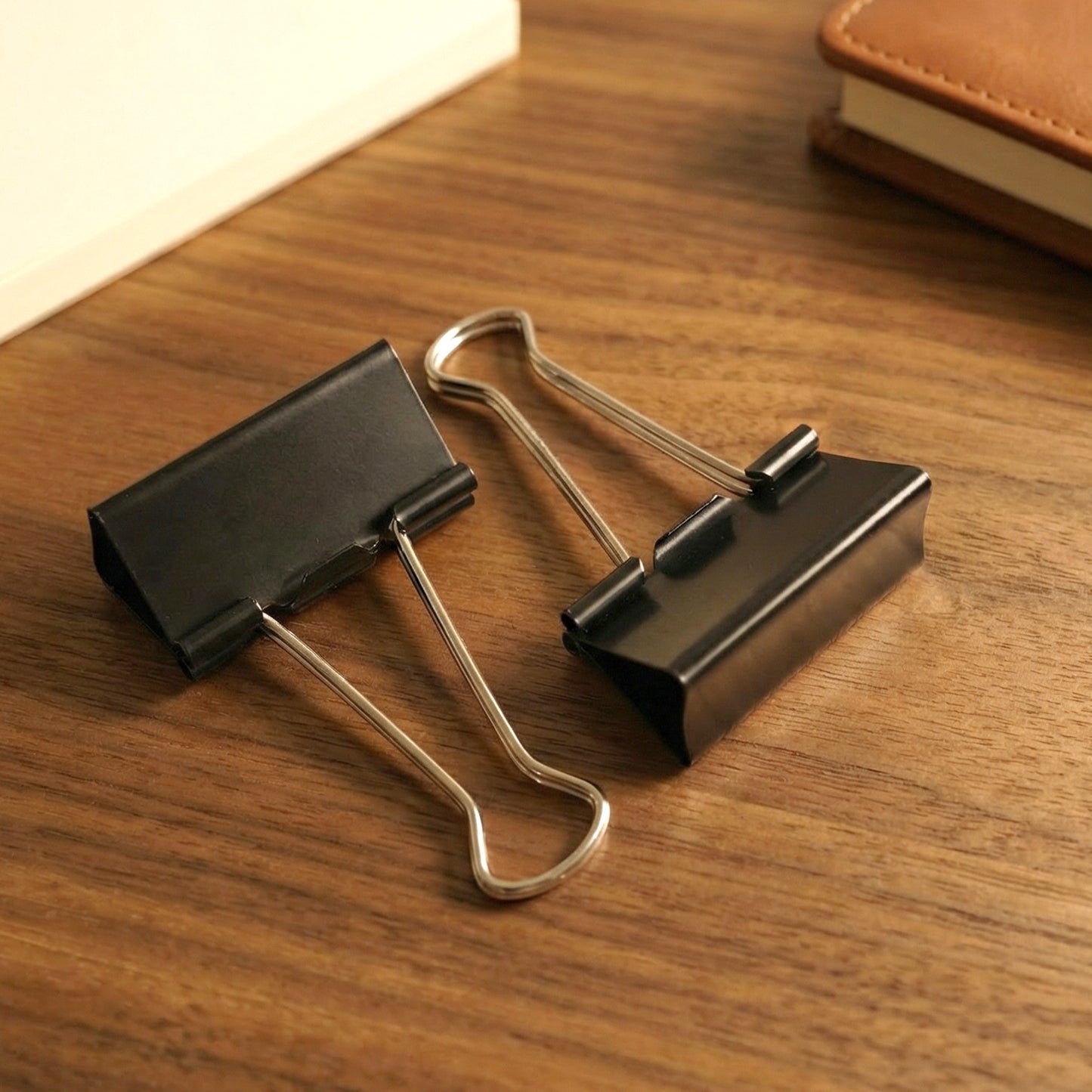 Heavy Duty Black Binder Clips - 41mm, 12 Piece Set for Large Paper Stacks - Happy Price - Image 6