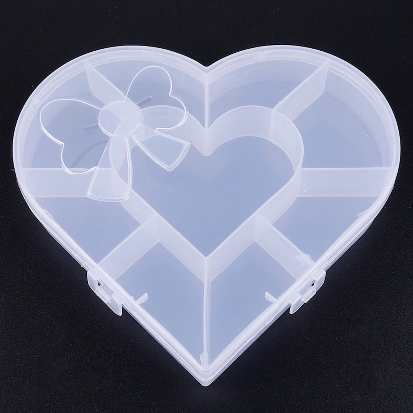 Heart-shaped Plastic Bead Storage Organizer Box (1 Pc) - Happy Price - Image 7