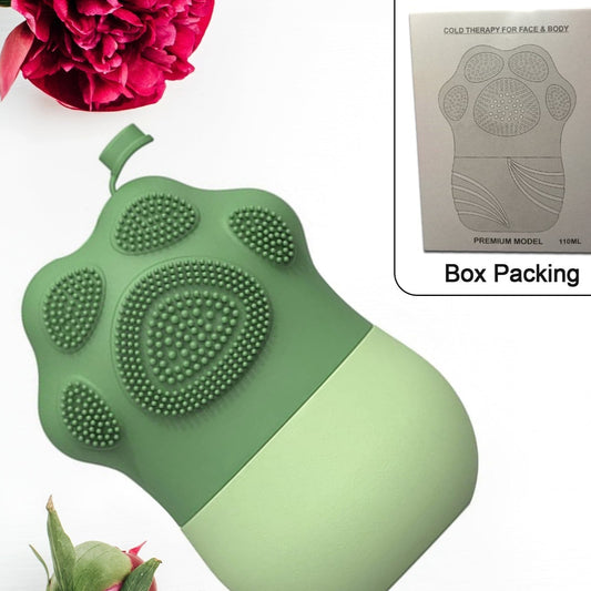 Ice Roller For Face Massage  Eye Anti-leak Silicone Ice Face Roller Ice Mould With Cleansing Brush Ice Facial Roller For Eliminate Edema  Calm Skin Shrink Pore Women Skin Care - Happy Price - Image 1