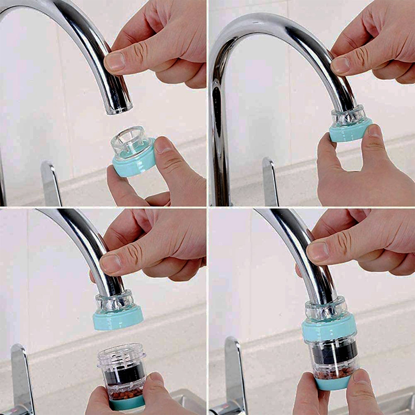 Universal Tap Water Filter for Kitchen & Bathroom - 1 Pc - Happy Price - Image 6