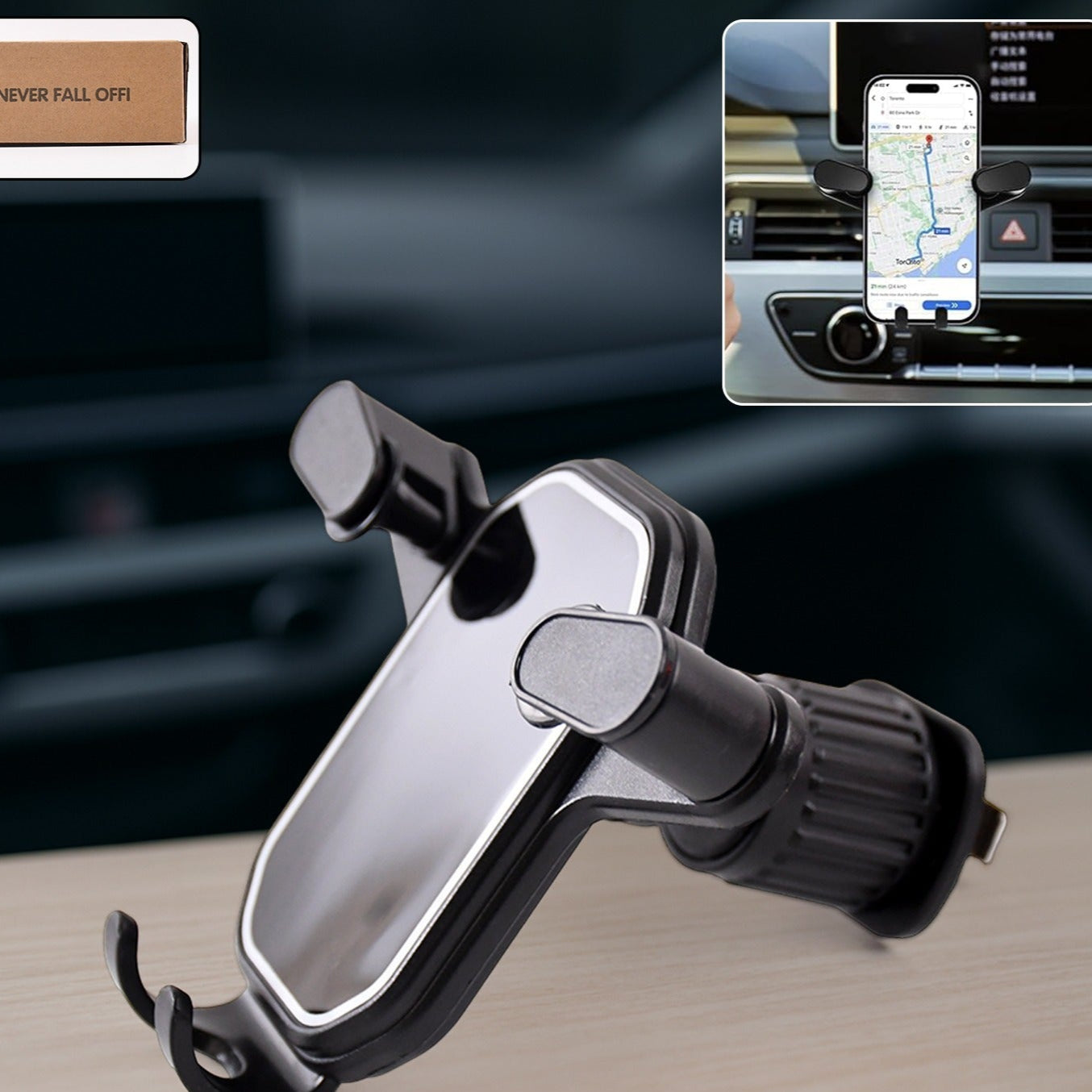 Universal Air Vent Gravity Car Phone Holder Mount (1 Set) - Happy Price - Image 1