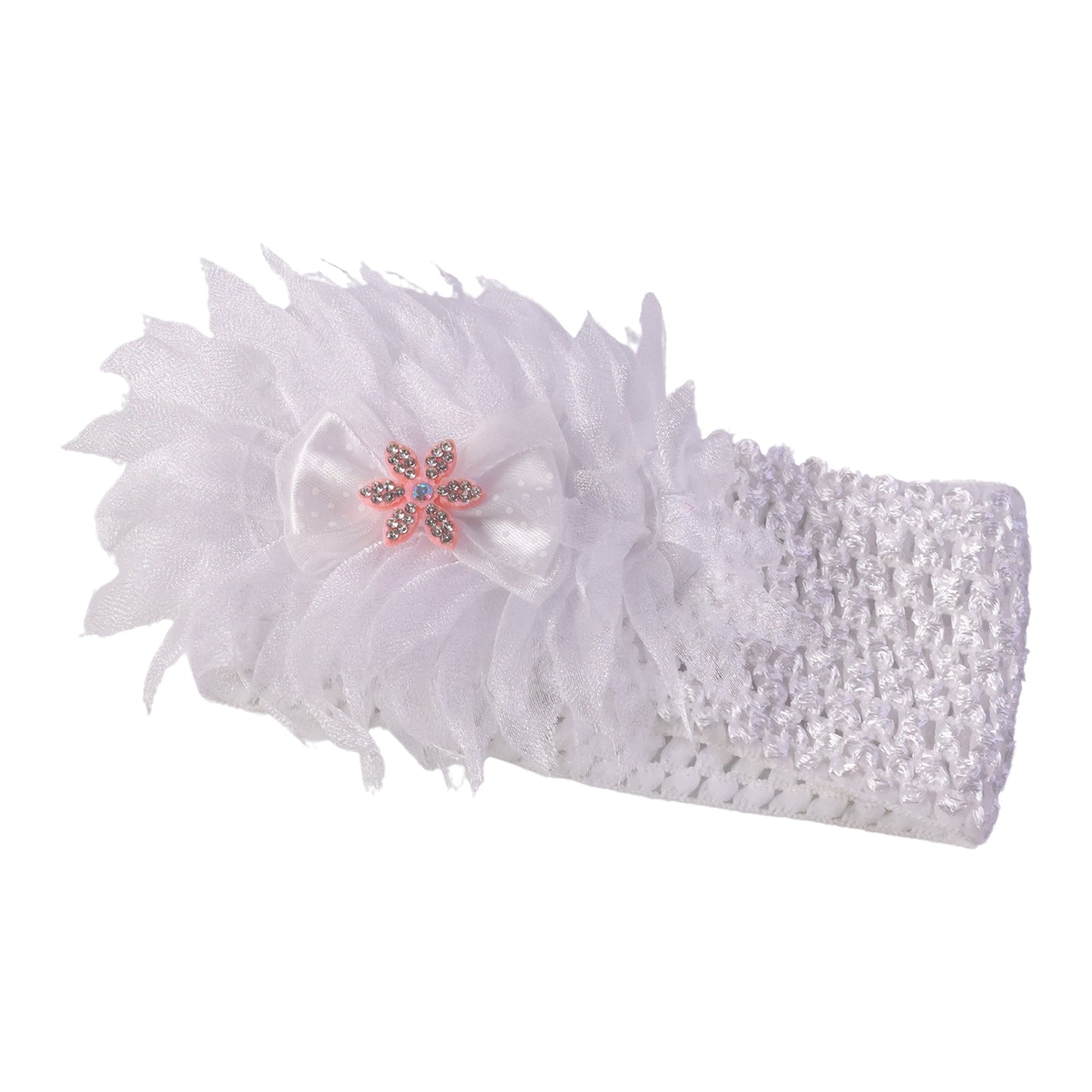 Cute Floral Baby Headband - Soft Elastic Hair Band for Girls (1 Pc) - Happy Price - Image 4