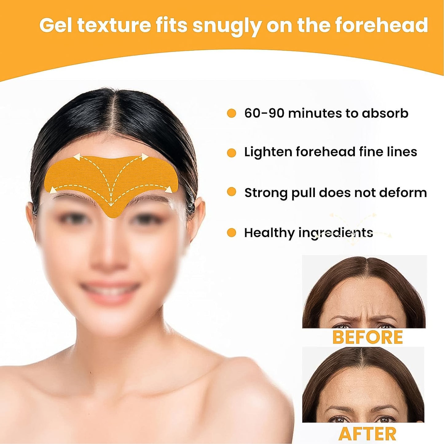 Forehead Wrinkle Patches Face Wrinkle Patches (10 Pcs Set) - Happy Price - Image 5