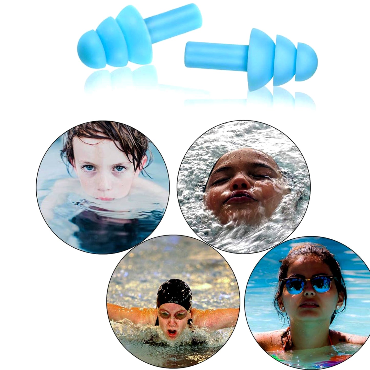 Soft Foam Earplugs for Sleep & Travel - Noise Reduction (2 Pc Set) - Happy Price - Image 4