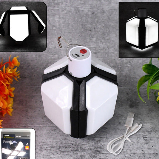 Foldable Camping Light Usb Rechargeable Led Lamp With Hanging Hook (1 Pc) - Happy Price - Image 1