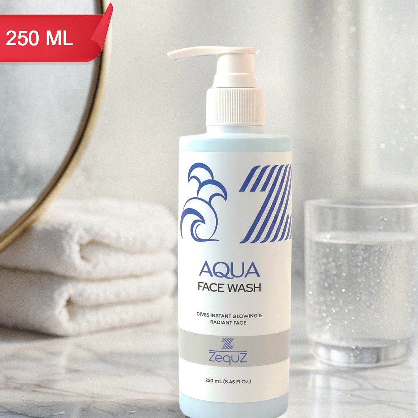 Zequz Hydrating Aqua Face Wash - 250 ML - Happy Price - Image 1