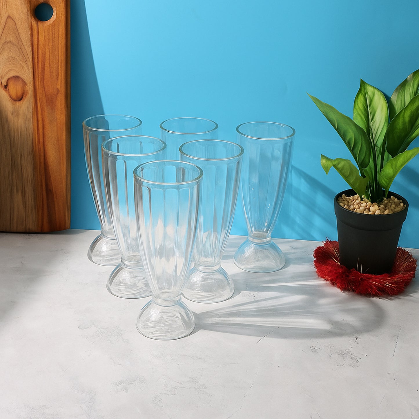 Apex Premium Dessert Glasses Set of 6, 400ml Capacity for Falooda & Shakes - Happy Price - Image 5