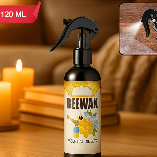 Beeswax & Essential Oil Wood Polish Spray - 120ml - Happy Price - Image 1