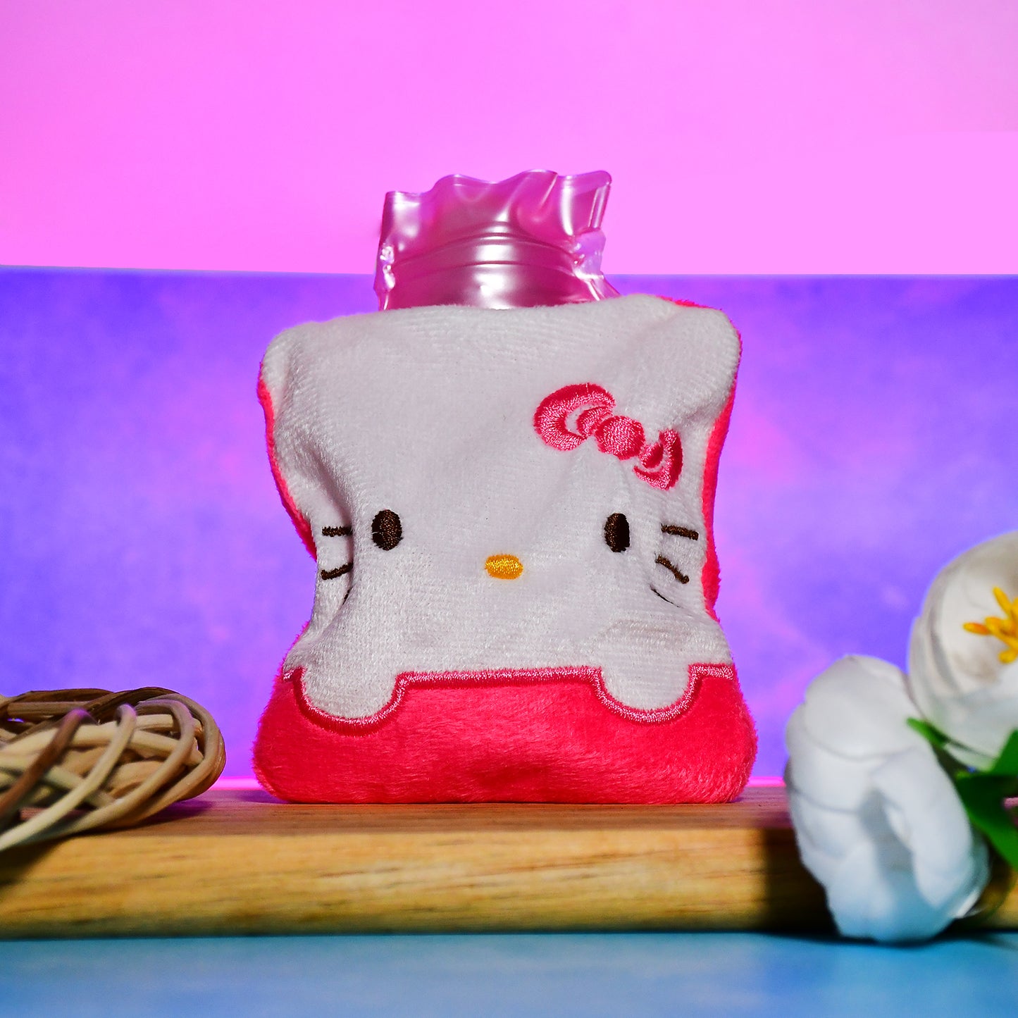 Pink Hello Kitty Small Hot Water Bag with Cover for Targeted Pain Relief - Happy Price - Image 6