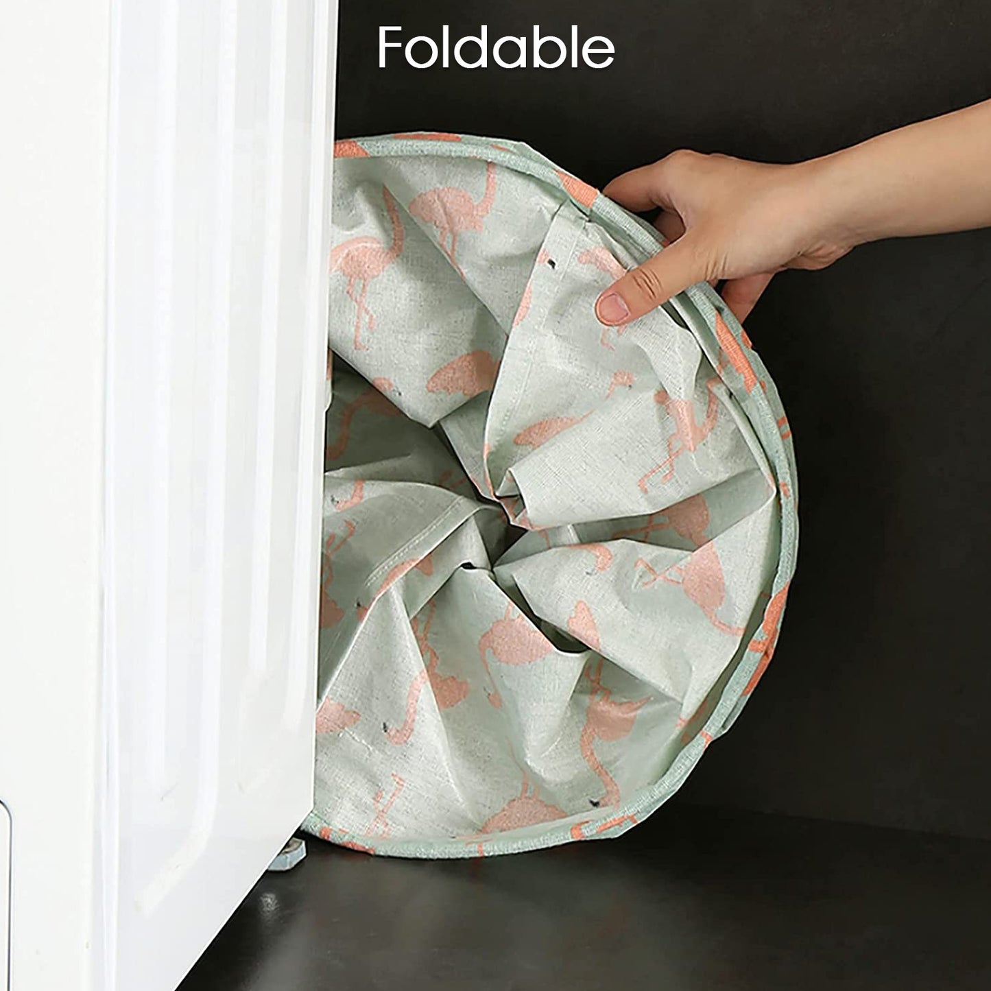 Durable And Collapsible Laundry Storage Bag With Handles Clothes  Toys Storage Foldable Laundry Bag For Dirty Clothes. - Happy Price - Image 7