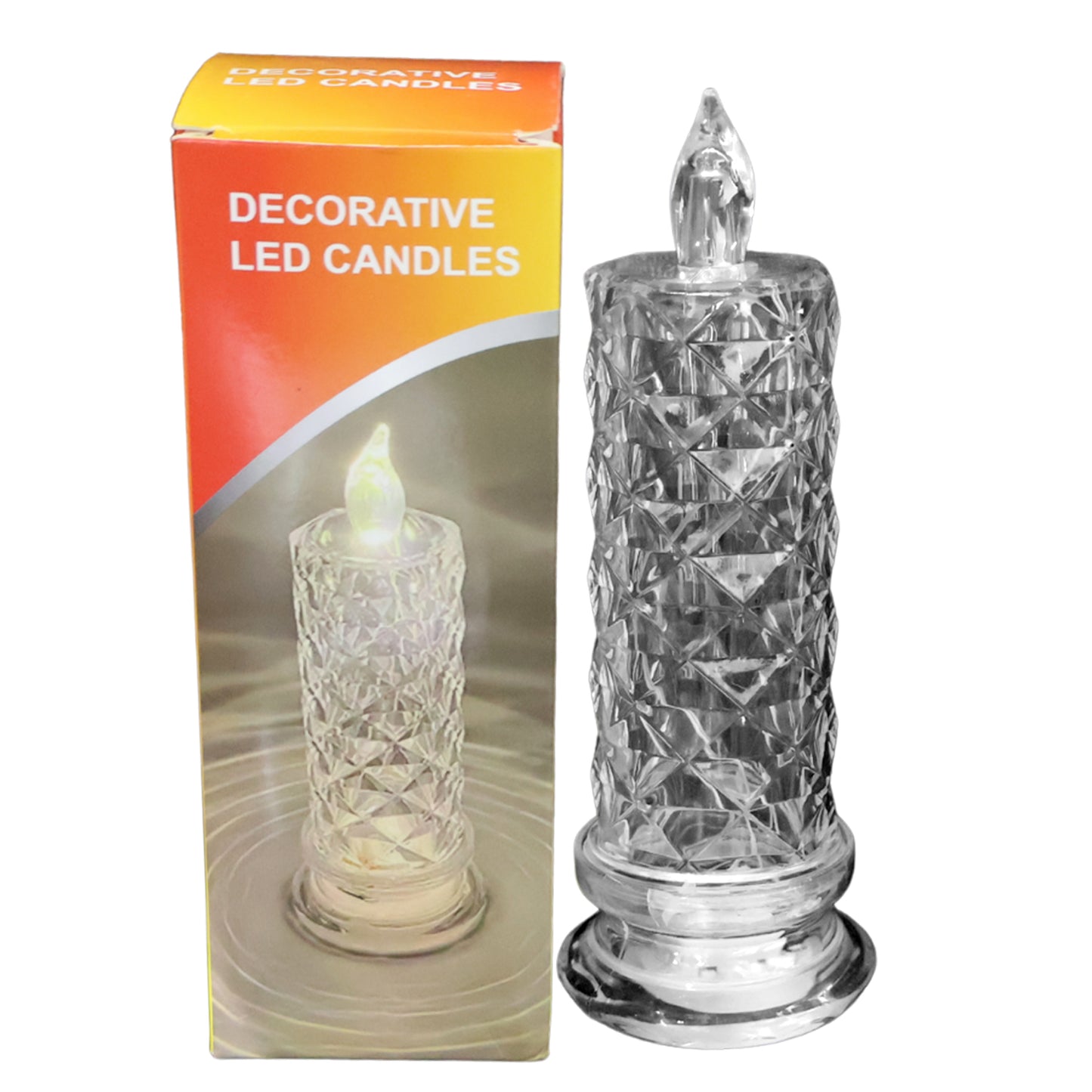 Decorative Crystal Effect LED Candle Light - Flameless & Safe Ambiance (1 Pc) - Happy Price - Image 2