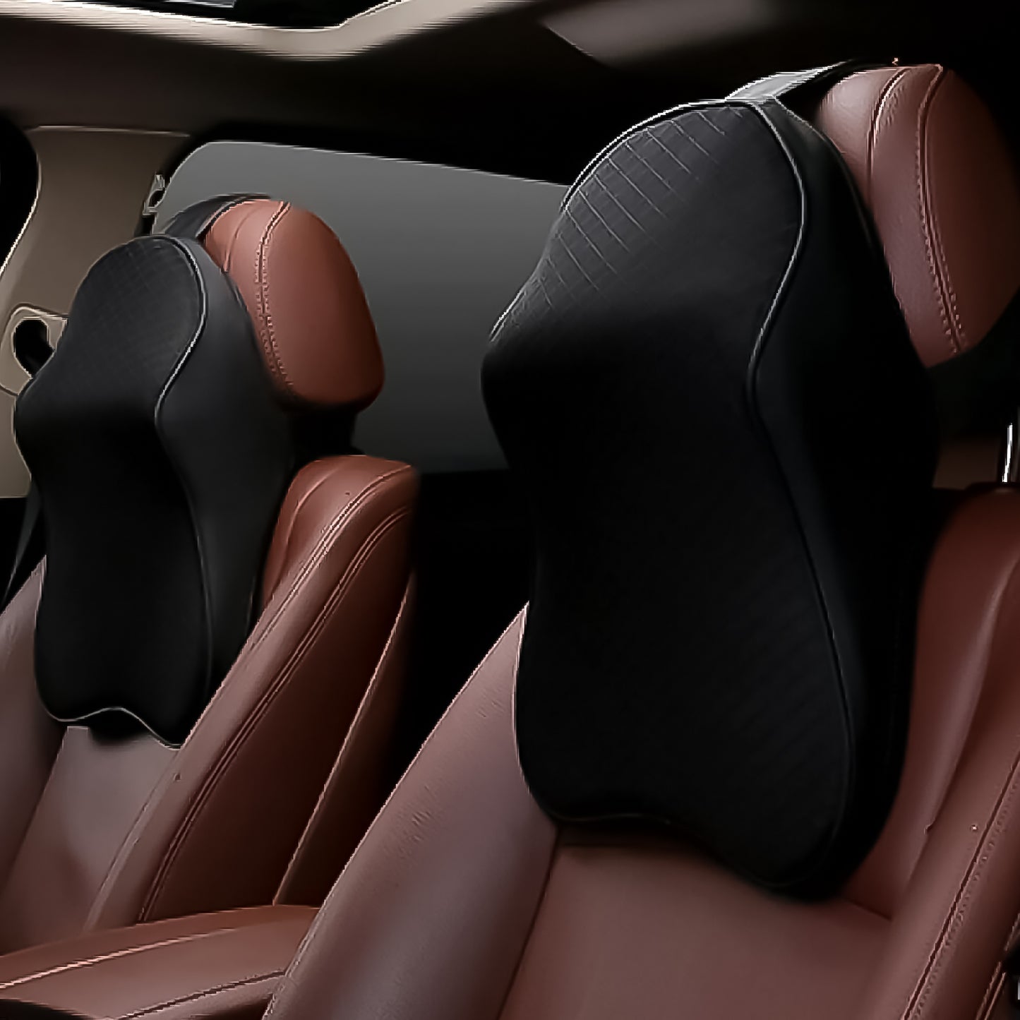 Car Neck Pillow Car Neck Headrest Pillow Memory Foam Car Accessories Cushion Car Seat Head Support Neck Protector Car Seat Neck Pillowfor Driving (1 Pc) - Happy Price - Image 3