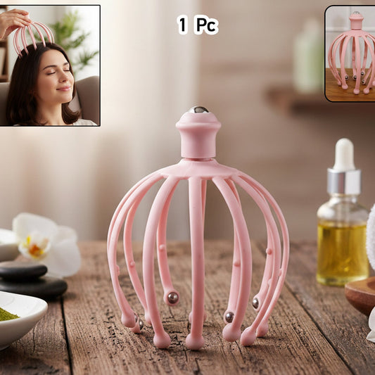 Manual Head Scalp Massager With Rolling Ball Tips (1 Pc)