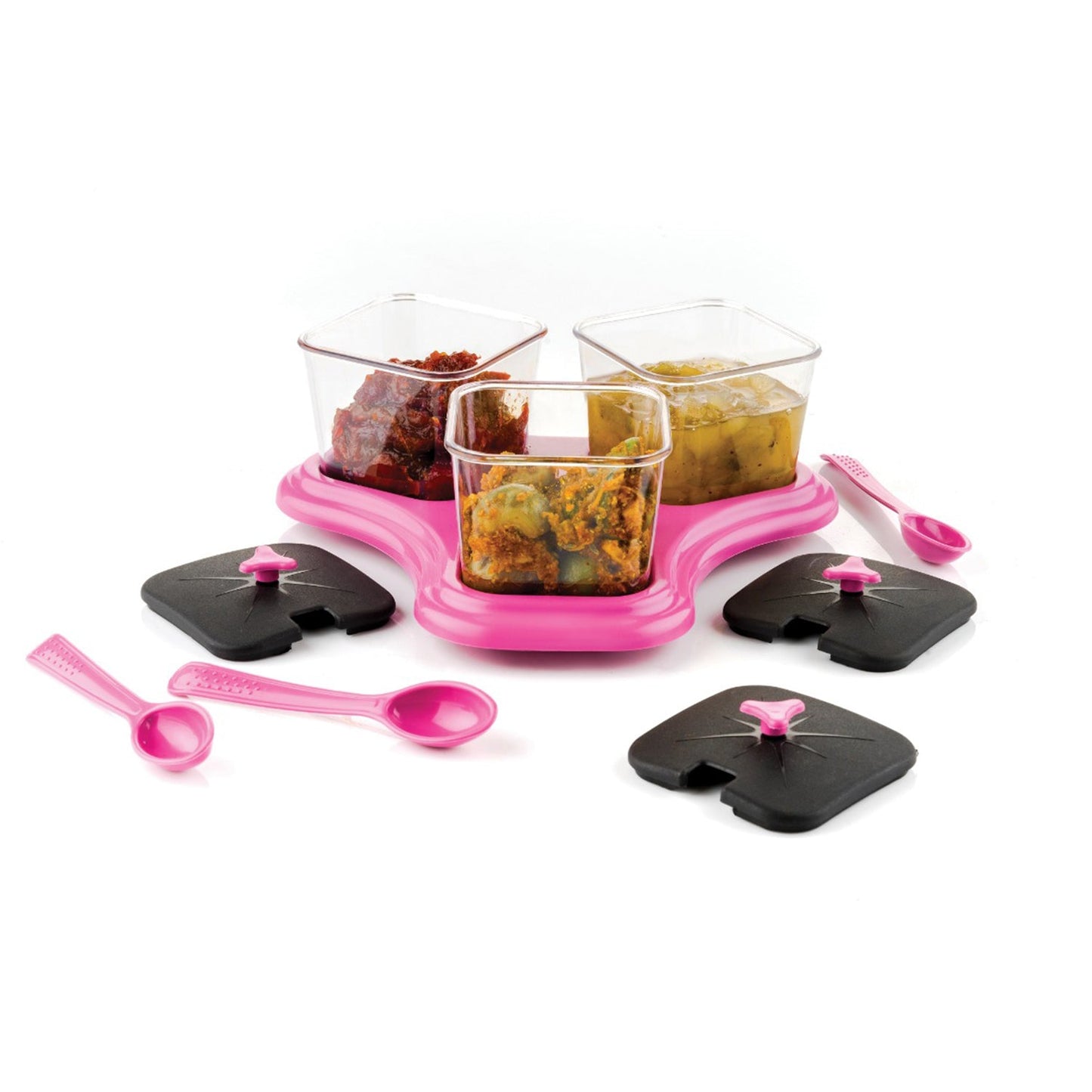 3 Pc Dining Set Used As A Cutlery Set For Serving Food Purposes And Sweet Dishes And All In All Kinds Of Household And Official Places Etc. - Happy Price - Image 2