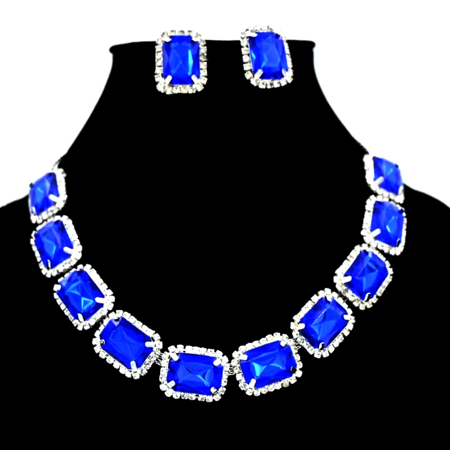 Diamond Necklace And Earrings Set (1 Set  Mix Color) - Happy Price - Image 5