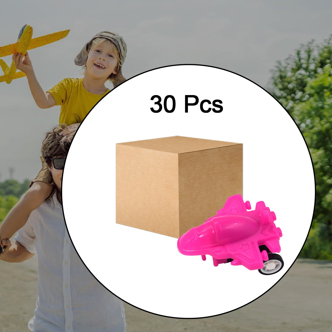 Int Pull Back Mini Plane (30pc) - Happy Price - Image 1
