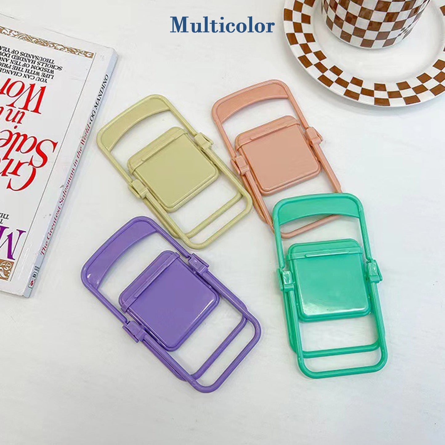 1 Pc Chair Mobile Stand Used In All Kinds Of Household And Official Purposes As A Stand And Holder For Mobiles And Smartphones Etc. - Happy Price - Image 6