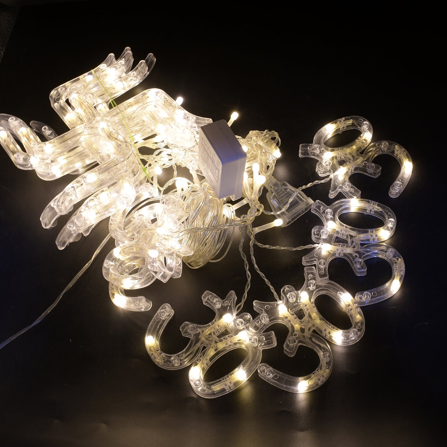 Swastik Om Curtain Decorative Lights String Lights With 12 Hanging Props138 Led Diwali Decoration Items For Home Decor Night Light Room Lights For Bedroom Balcony Decor. - Happy Price - Image 5