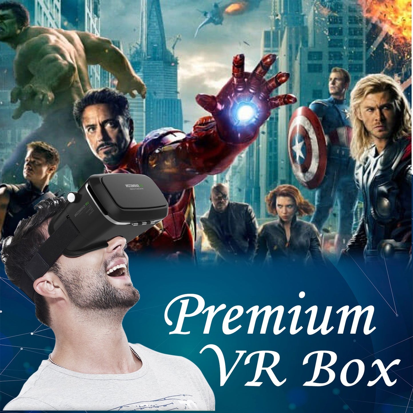 Vr Pro Virtual Reality 3d Glasses Headset - Happy Price - Image 2