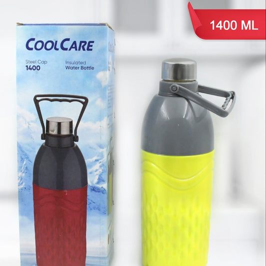 1400ml Insulated Plastic Water Bottle with Handle - Leak-Proof & BPA-Free for Gym, School, Office (1 Pc, Mix Color) - Happy Price - Image 1