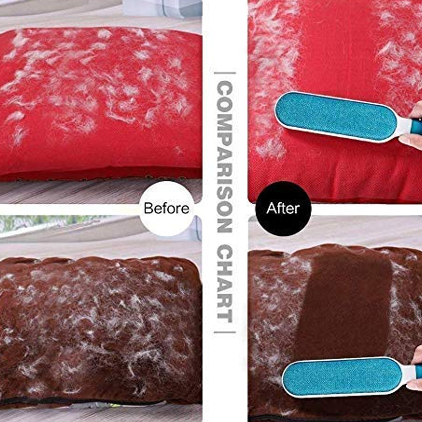 Reusable Pet Fur & Hair Remover Brush with Self-Cleaning Base - Happy Price - Image 2