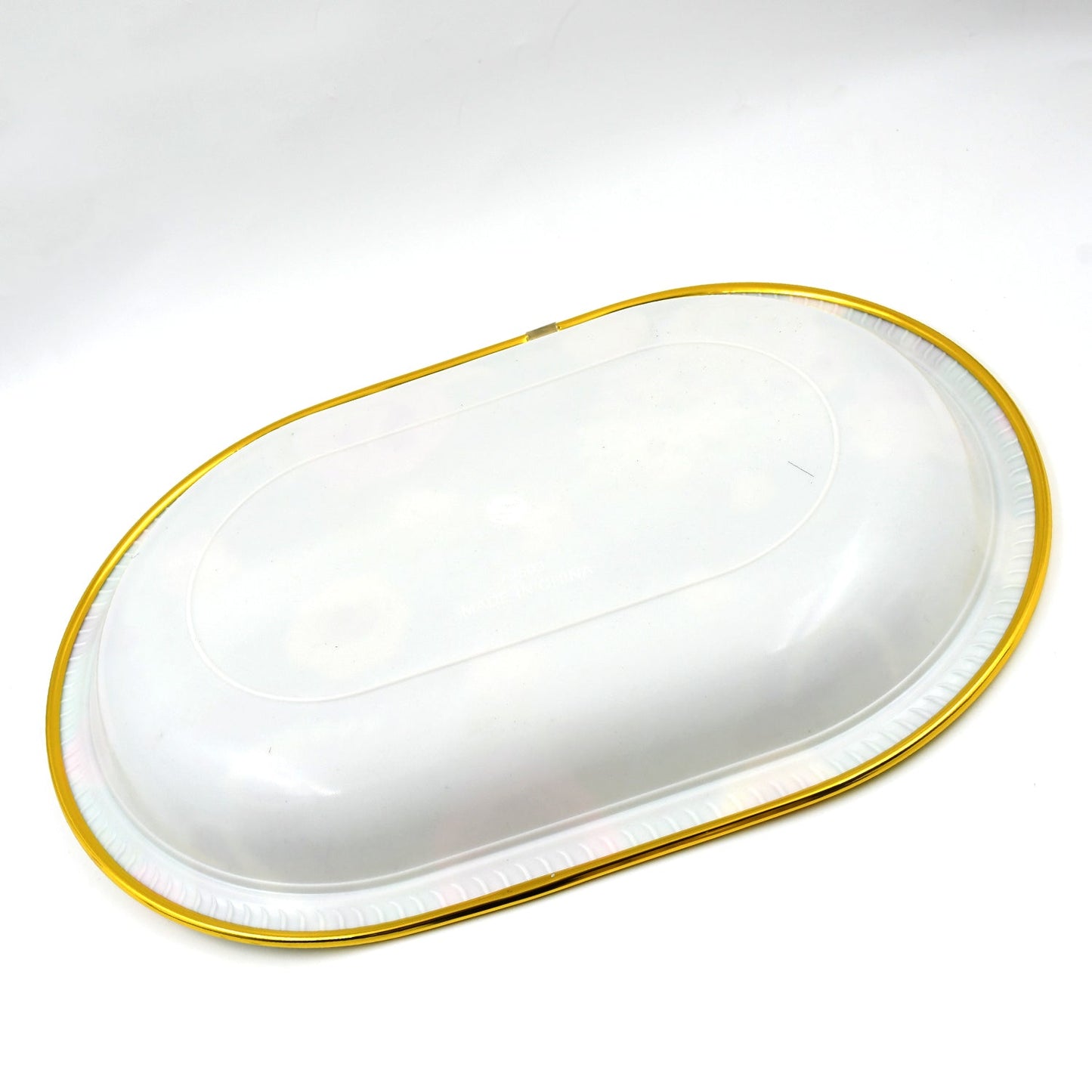 Big Plastic Flower Printed Design Serving Tray (1 Pc  35 X 24 Cm) - Happy Price - Image 5