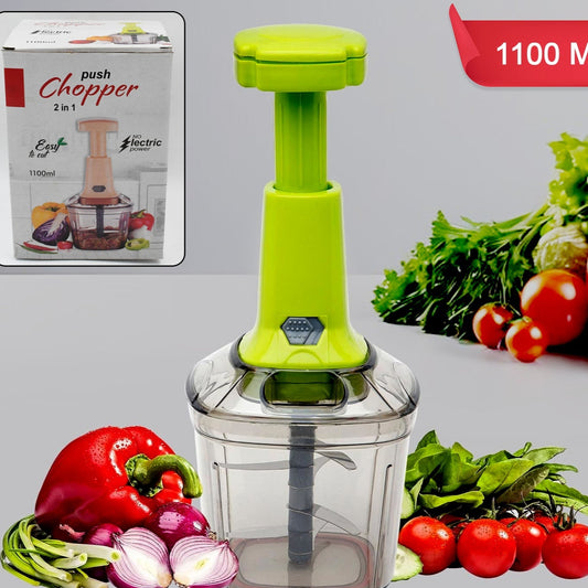 2in1 Press Vegetable Choppers For Kitchen (1100 Ml) - Happy Price - Image 1