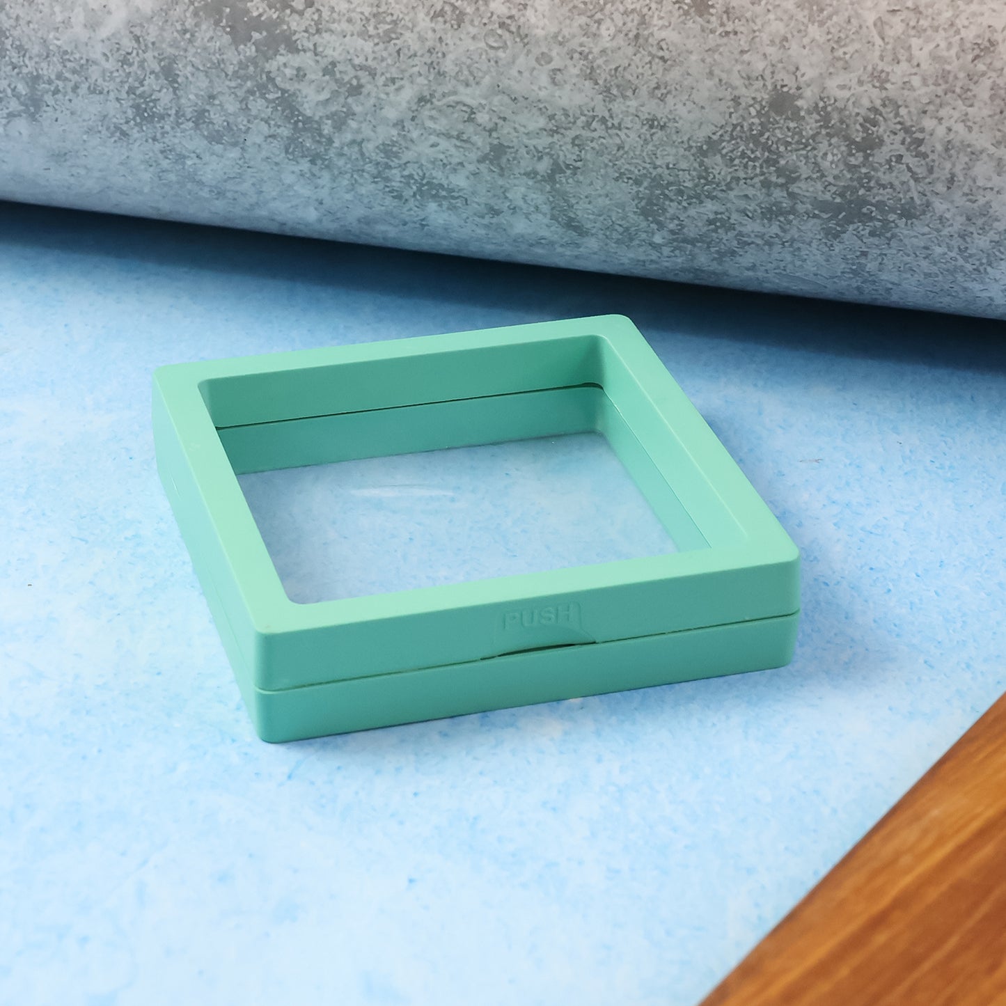 Transparent Jewellery Display Box 9x9 cm (1 Pc) - Floating Frame Organizer - Happy Price - Image 3