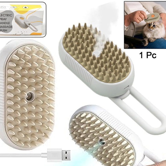 Electric Spray Handle Massage Brush Hair Removal Brush Steam (1 Pc) - Happy Price - Image 1