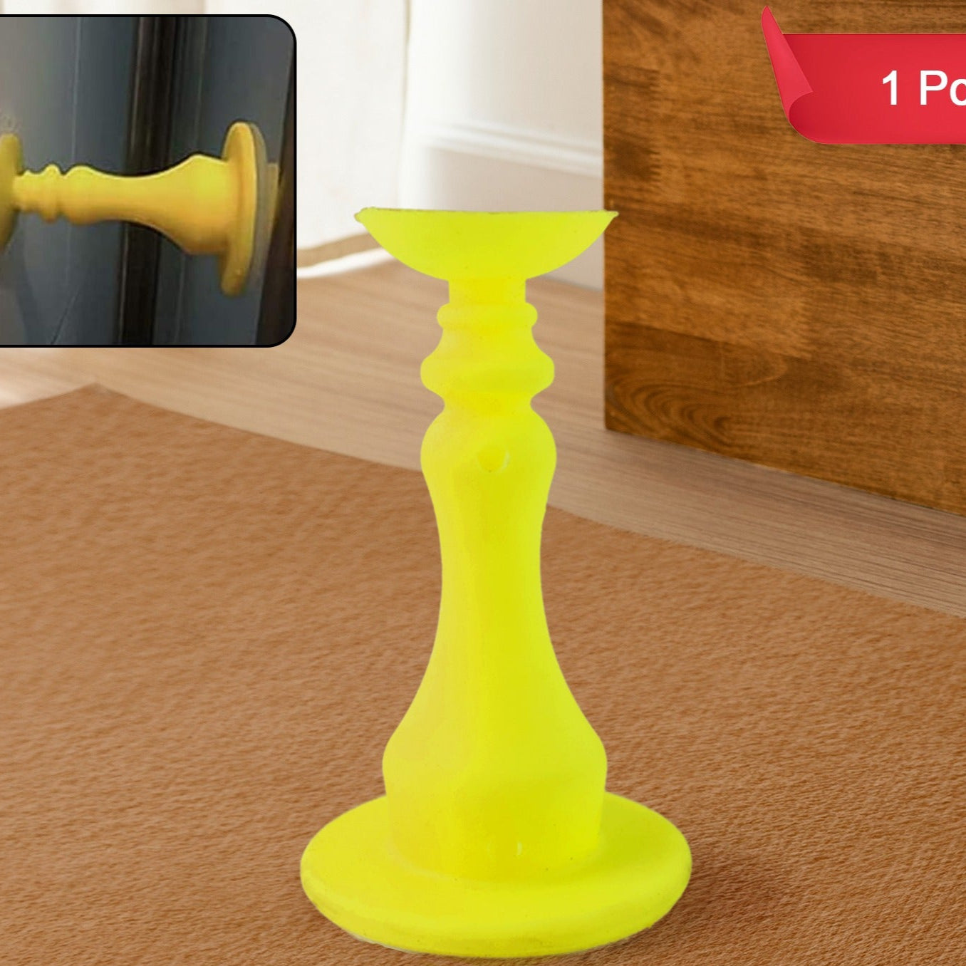 Neon Yellow Washing Machine Door Holder Washing Machine Door Stopper (1 Pc) - Happy Price - Image 1