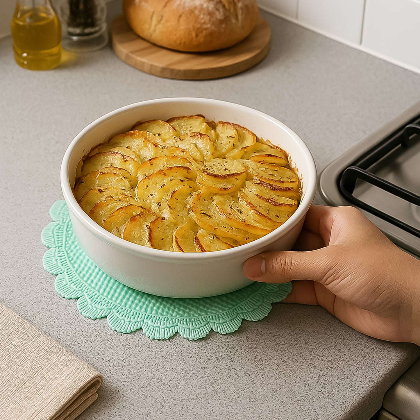 Silicone Round Heat Resistant Mat (2 Pc Set) - Happy Price - Image 3